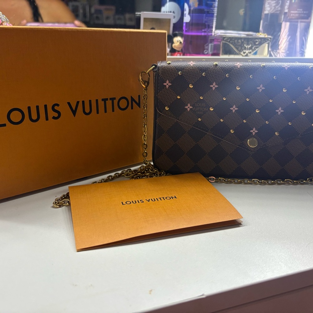 Louis Vuitton Brown and Pink Women's Bag